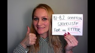 Video 477 Sjekkliste for B1-B2 norskprøve skriftlig (før og etter)