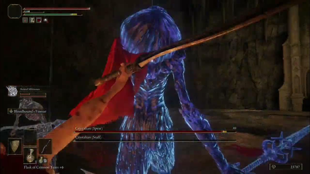 Elden Ring Crystalian Spear and Crystalian Staff Boss Fight YouTube