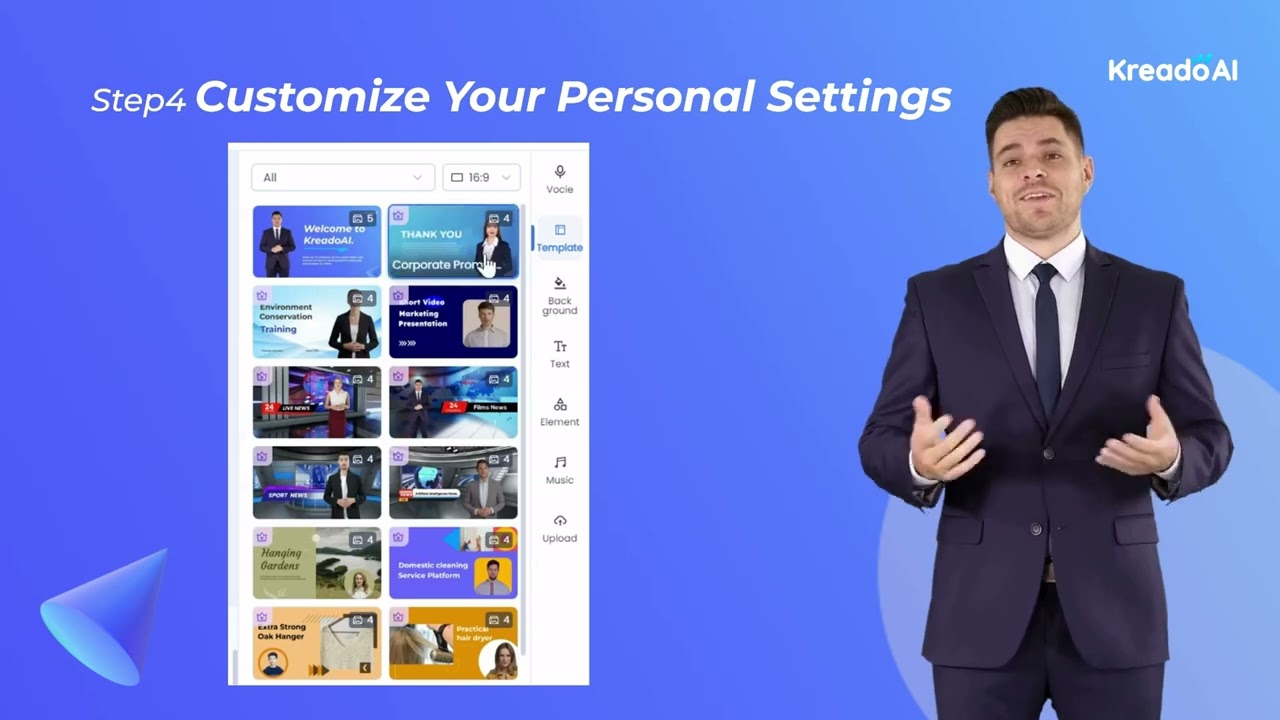 How to Create Videos in 5 Steps with KreadoAI's Templates Feature