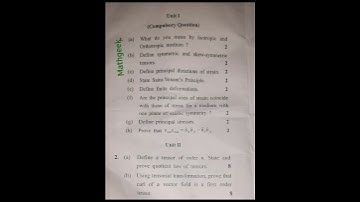 #mechanics of solids,#previous year paper, gurugram university, #msc maths  🧑‍💻🧑‍🎓