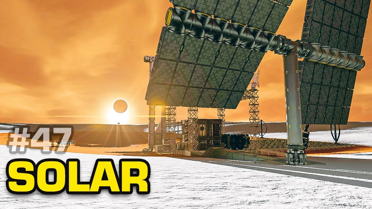 Space Engineers 1 - Building a Solar Tower (No Jetpack Survival)