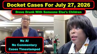 Judge Boyd's Criminal Docket From July 27th,  2026  - Vikky's Court Watch