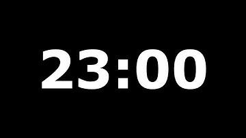 23 Minute Timer with Beautiful and Relaxing Music, Black Background and Alarm