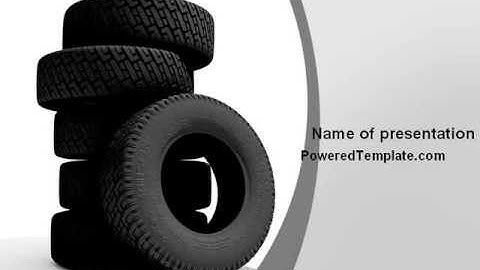 Tires PowerPoint Template by PoweredTemplate.com