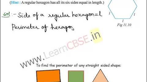 Permeterof Triangle | Perimeter of Regular hexagon | Total length of the edges of a cube.