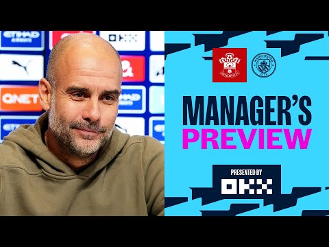 PEP GUARDIOLA: "WE HAVE TO IMPOSE OUR GAME" | Southampton v Man City | Carabao Cup
