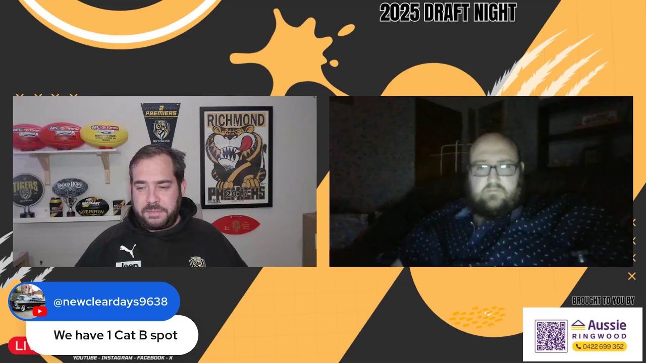 2025 AFL DRAFT NIGHT 2 LIVE! | Pick 31 & 61 | Who will we take?!