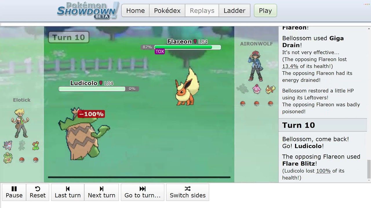 ProGaming - Pokemon Showdown, Elotick vs AIRONWOLF, [Gen 8] Random Battle (Mon Jan 06 2020)