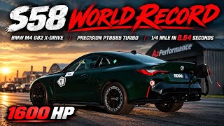 1600 HP BMW M4 G82 X-Drive | 7.64s 1/4 Mile @ 290 km/h (181 mph) | WORLD RECORD!
