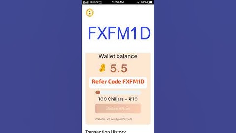 chillar referral code  chillar refer code