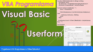 Excel VBA - Uygulama 4.13: Kopyalama ve Silme