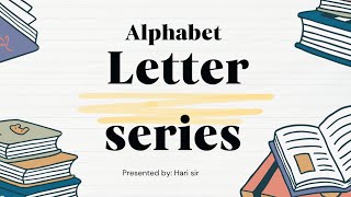 Alphabet letter series model problems #letterseries #reasoningtricks #ssc #dsc 