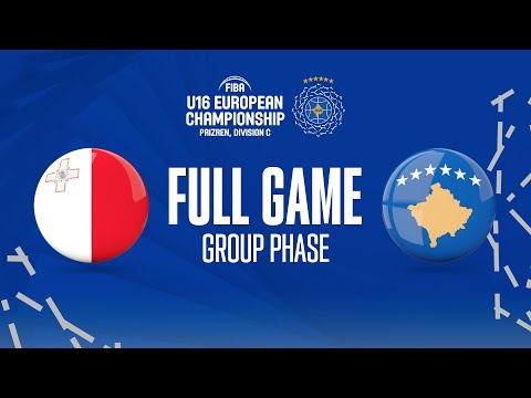 LIVE - Malta v Kosovo | FIBA U16 European Championship 2022 | Division C