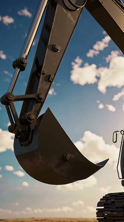 An Excavator in the style of Makoto Shinkai