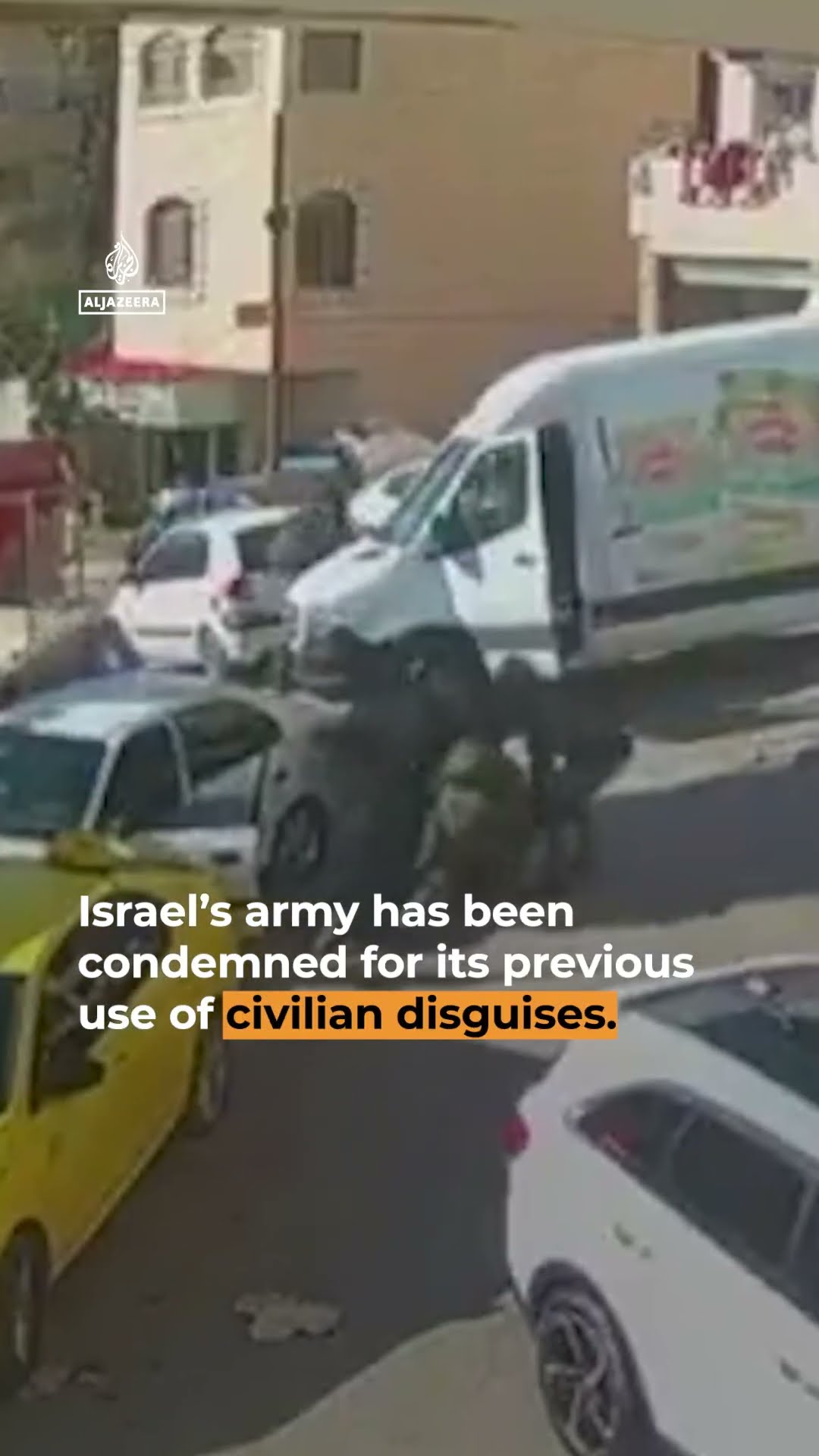 Israeli soldiers hide in white van to arrest Palestinian man | AJ #shorts