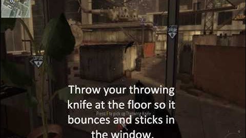 Modern warfare 2: Floating Throwing Knife Glitch