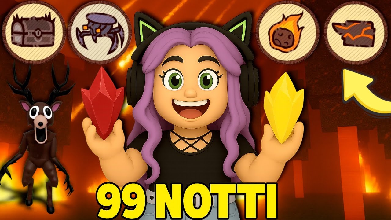 Ho completato TUTTO il NUOVO EVENTO delle METEORE in 99 NOTTI nella FORESTA di ROBLOX ☄️