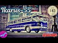 Икарус-55 1:43 Наши автобусы No46 / Ikarus-55 Modimio