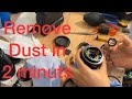 HOW TO CLEAN or REMOVE DUST CANON 50MM 1.8F IN " 2" MINUTES