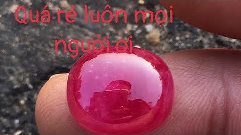 Ruby yên bái Màu đỏ tươi chất kính,giá chỉ có 35tr