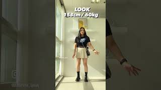 이렇게 댓글 다는 사람들 잘 봐~~?158cm 60kg 통통녀도 옷 예쁘게 입을 수 있어?? 숏츠 shorts 룩북