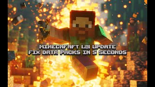 Minecraft 1.21 - Fix Data Packs in 5 Seconds