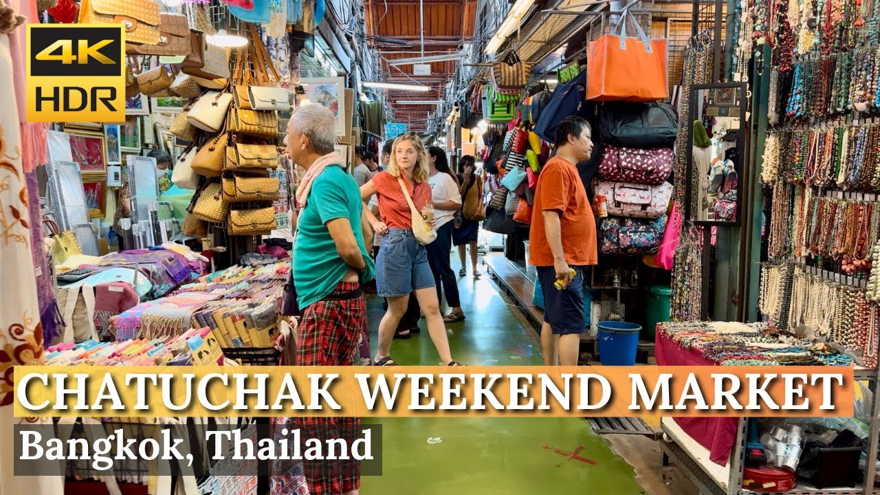 [BANGKOK] Chatuchak Weekend Market "Exploring World's LARGEST Outdoor Market"| Thailand [4K HDR]