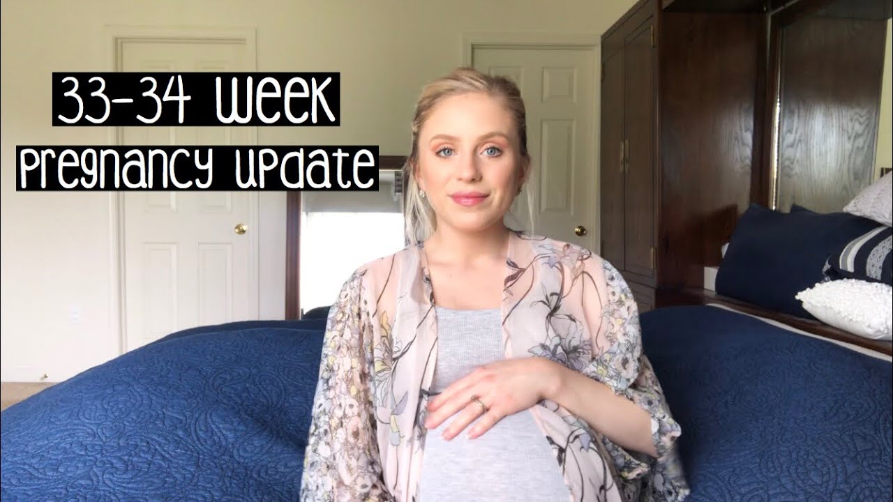 Twin Pregnancy Vlog Weeks 33 34 Update Meghan Christine Youtube