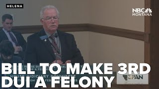 Bill making third DUI conviction a felony offense gets initial hearing