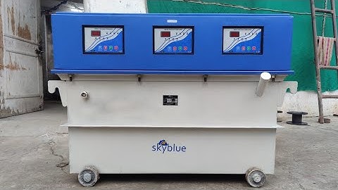 100 KVA Automatic Servo Voltage Stabilizer | skyblue Servo Stabilizer | Heavy Duty operation
