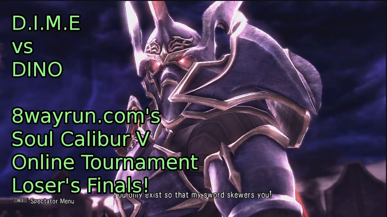 DeathInMyEyes vs Dinozsc Soul Calibur V Online Tournament (PS3 Loser's Finals!)