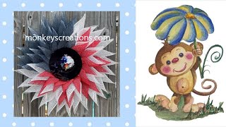 #makeitlikeMichele | How to Make a Patriotic Eagle Flower Wreath | #diy