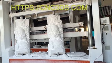 máy khắc tượng đá khổ lớn, máy đục tượng đá đứng, máy cnc đục tượng đá