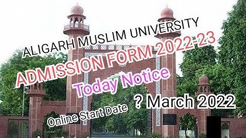 amu admission form 2022-23 / amu application form 2022-23 / amu entrance exam syllabus Class 6,9,11