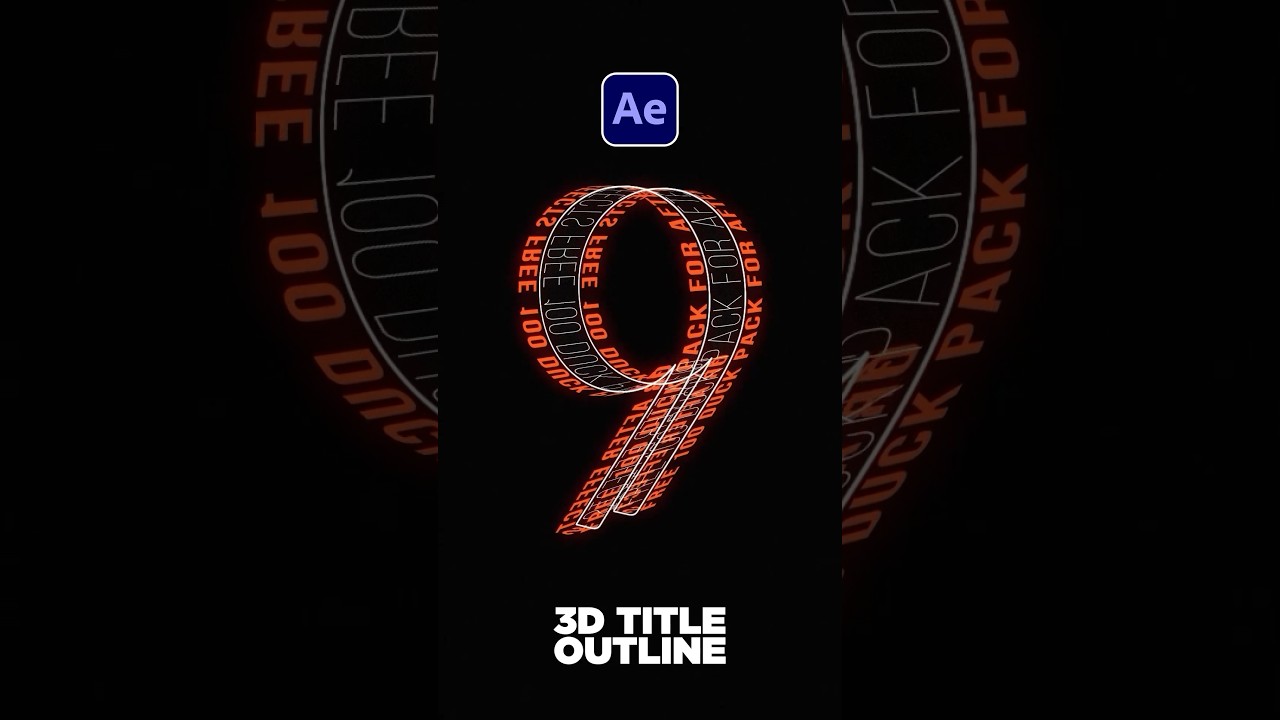 Создание пользовательской типографики с 3D-путями в After Effects 