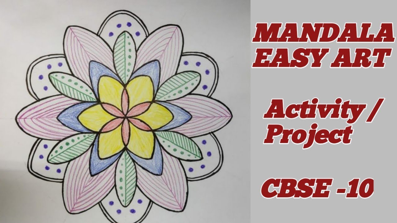 Mandala Art - Easy Design using Circles, Patterns & Symmetry | Maths