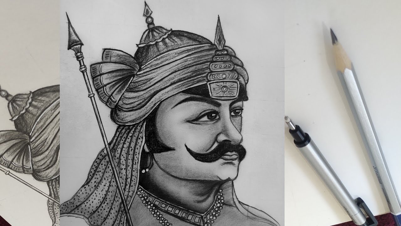 Maharana Pratap Sketch by Mukesh Mohan on Dribbble
