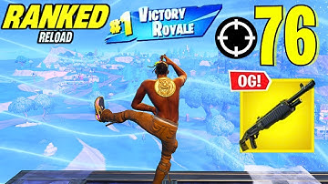 Fortnite Reload | 76 Kill Solo vs Squads Win Ranked Gameplay (Keyboard & Mouse)