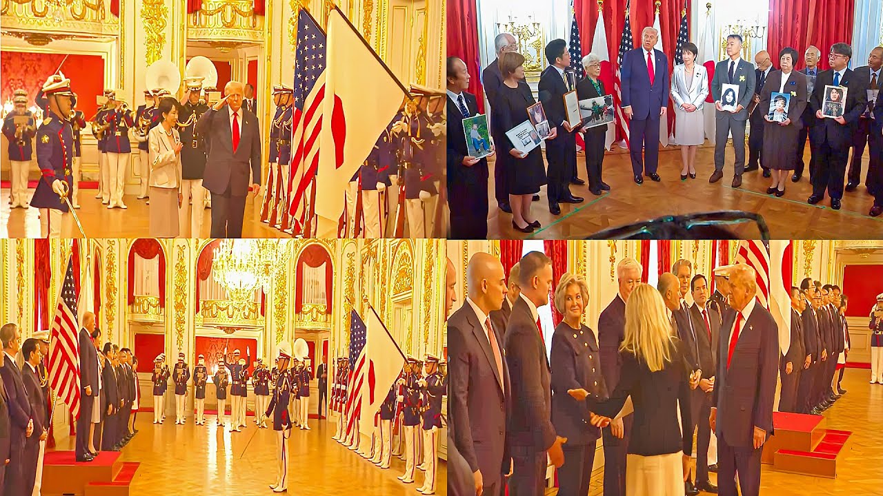 Президент Трамп и Такаити УКРЕПЛЯЮТ отношения США и Японии во дворце Акасака