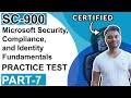 SC-900 Security, Compliance, and Identity Fundamentals Practice Test : Part 7