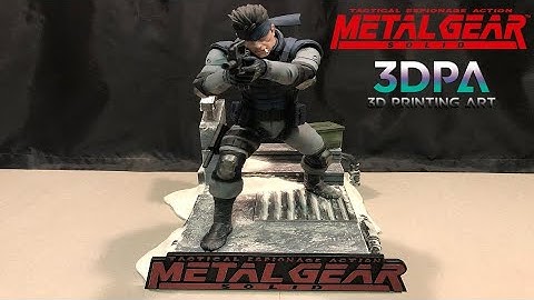 MGS Solid Snake 3D Printed || 3DPA - 3D Printing Art