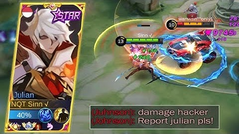 BEST BUILD JULIAN 2023 | DAMAGE HACK 🔥| MLBB