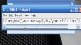 How to make a fake error/prank message