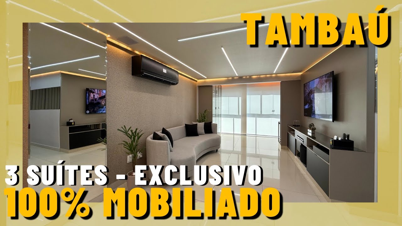 MELHOR APARTAMENTO MOBILIADO com 3 SUÍTES à venda em Tambaú - JOÃO PESSOA/PB - R$ 1.690.000