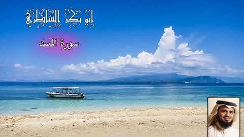 ابو بكر الشاطري - سورة المسد