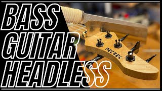 Bass Guitar goes Headless vs. Headstock Conversion Mod.