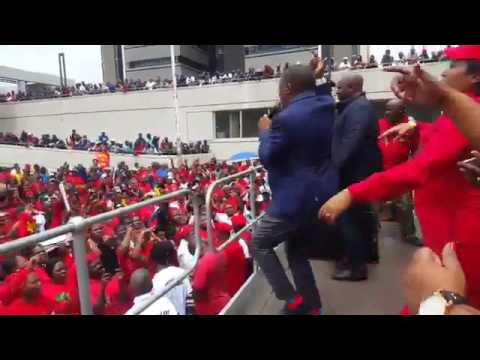 Malema singing agian -  kiss/shoot the boer