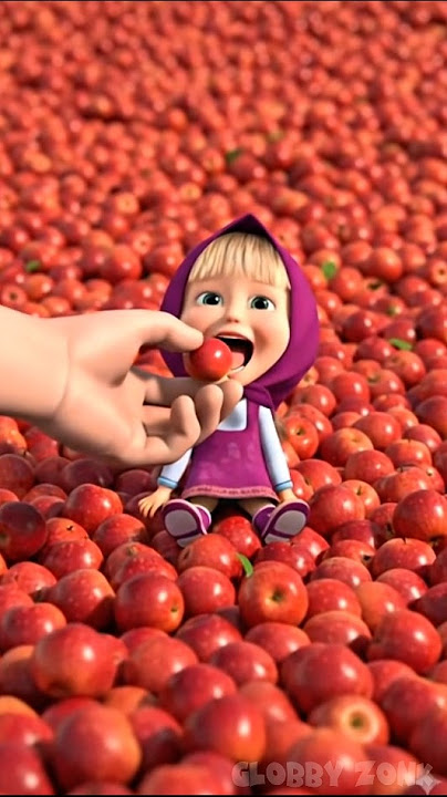 Masha sat on a pile of apples and ate one small apple #marsha #shortvideo #fyp #jaidmeel