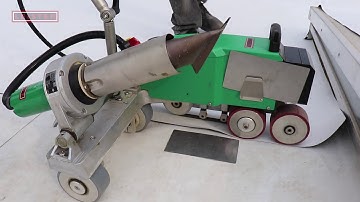 Leister Varimat V2 Automatic Welder for welding TPO and PVC sheets in roofing installations