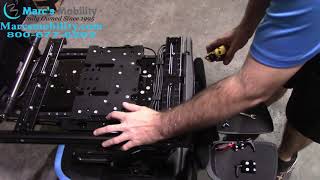 How to Adjust width and depth on Permobil Corpus 3G Seating - Marc's Mobility